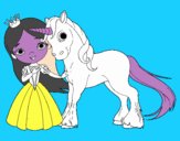 Princesa y unicornio