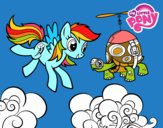 Rainbow Dash y la tortuga tanque