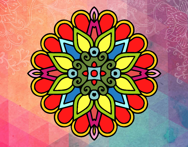 Un mandala estilo árabe