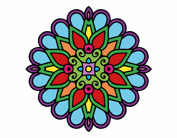 Un mandala estilo árabe