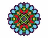 Un mandala estilo árabe