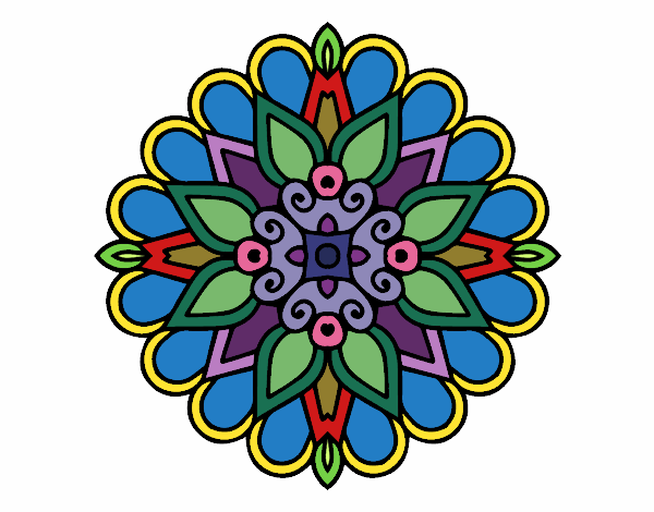 Un mandala estilo árabe