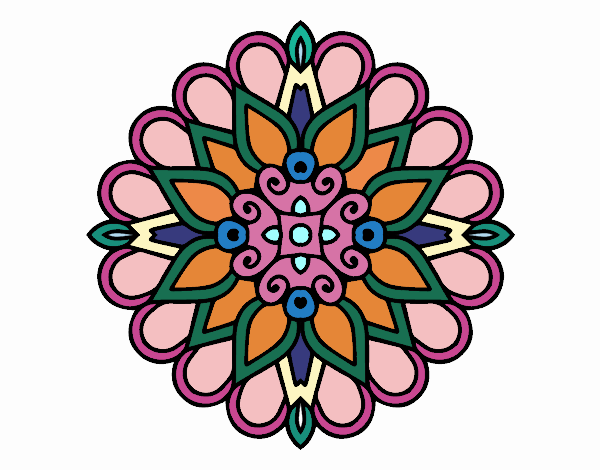 Un mandala estilo árabe