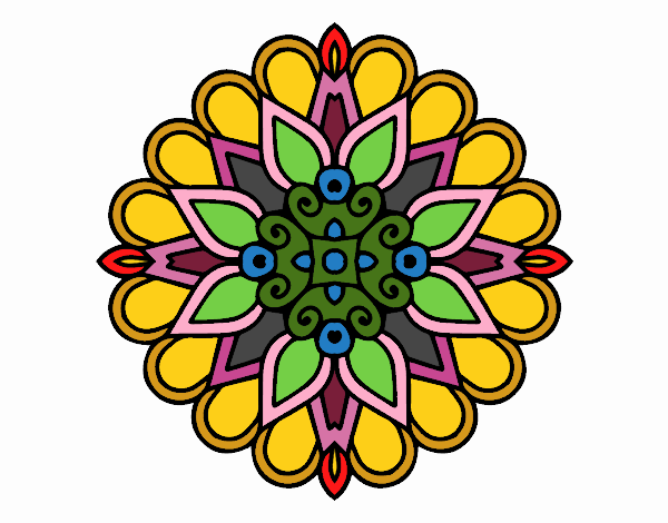 Un mandala estilo árabe