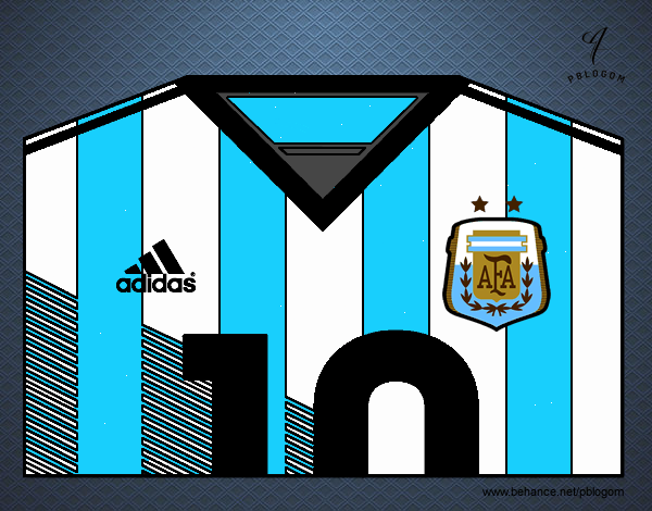 Camiseta del mundial de fútbol 2014 de Argentina