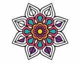 Mandala de flor sencilla