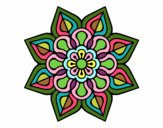 Mandala de flor sencilla