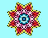 Mandala de flor sencilla