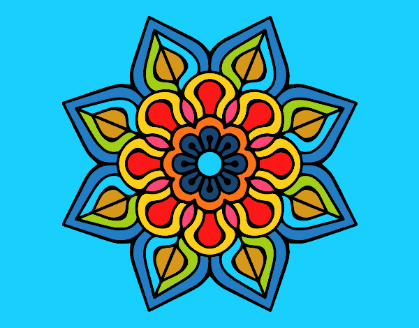 Mandala de flor sencilla