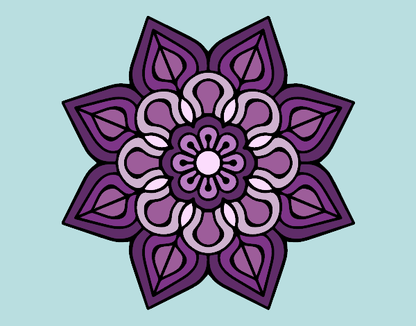 Mandala de flor sencilla