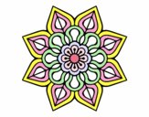 Mandala de flor sencilla