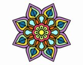 Mandala de flor sencilla