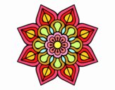 Mandala de flor sencilla