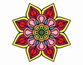 Mandala de flor sencilla