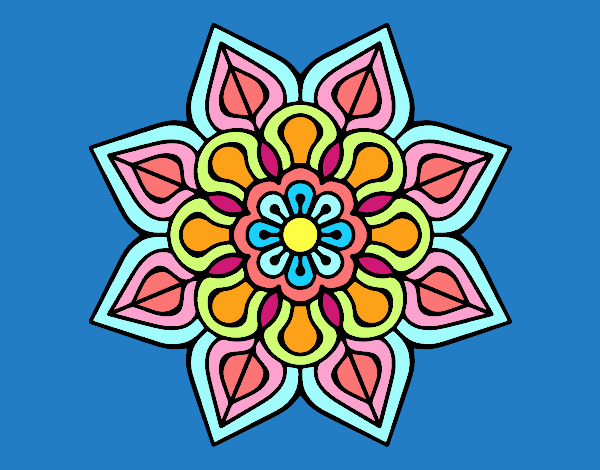 Mandala de flor sencilla