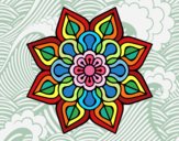 Mandala de flor sencilla