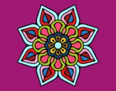 Mandala de flor sencilla