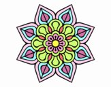 Mandala de flor sencilla