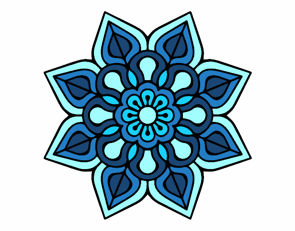 Mandala de flor sencilla