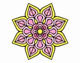 Mandala de flor sencilla