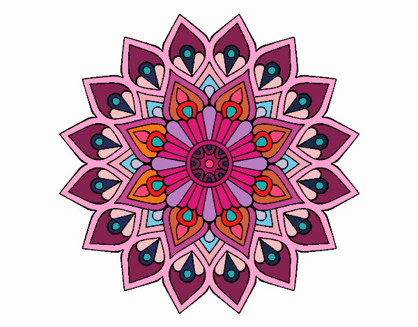 Mandala destello creciente