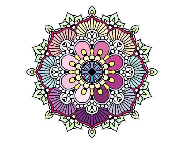 Mandala destello floral