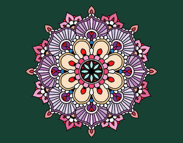 Mandala destello floral