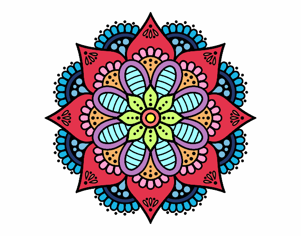 Mandala flor de primavera