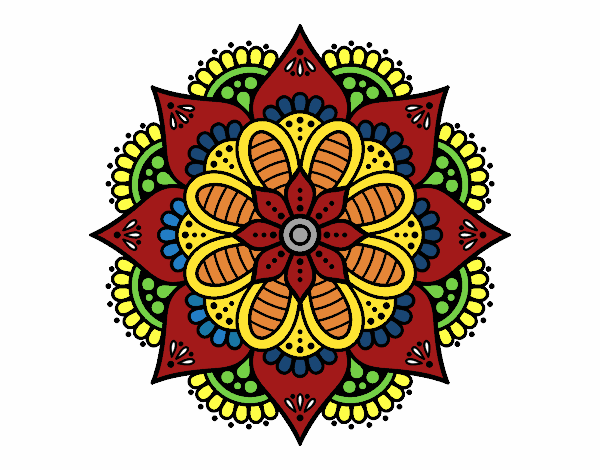 Mandala flor de primavera