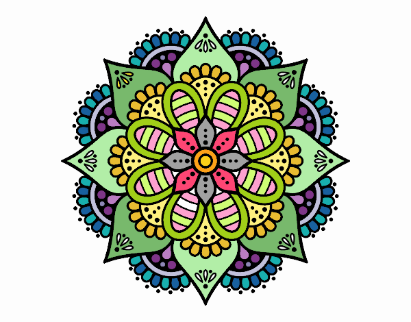 Mandala flor de primavera