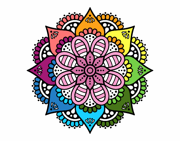 Mandala flor de primavera