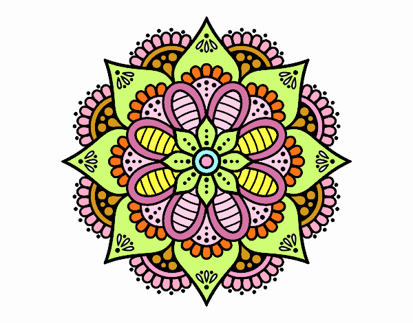 Mandala flor de primavera