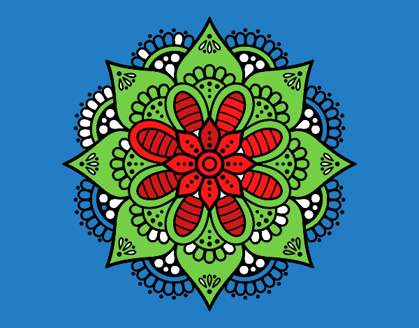 Mandala flor de primavera