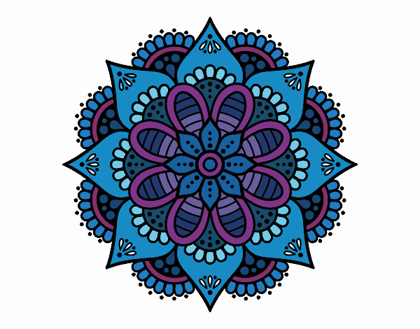 Mandala flor de primavera