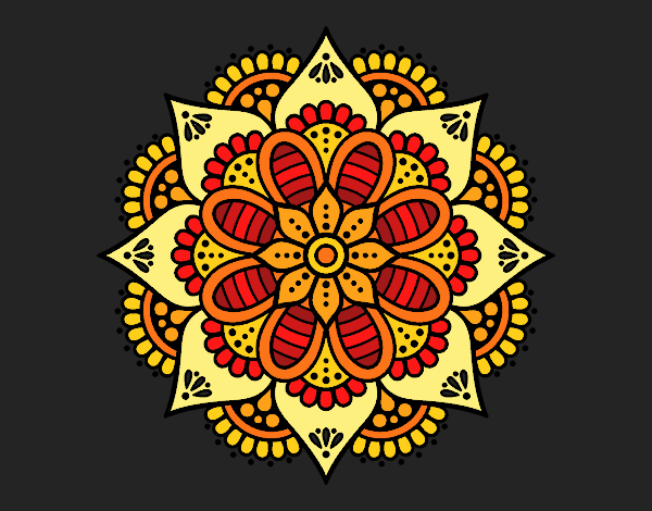 Mandala flor de primavera