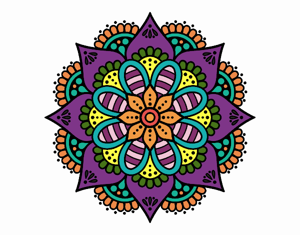 Mandala flor de primavera