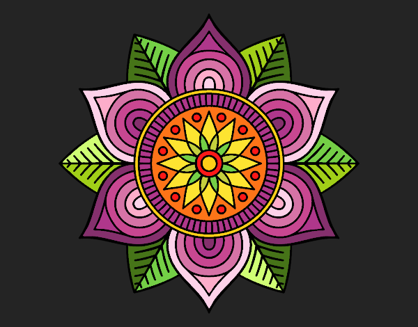 Mandala flor estelar