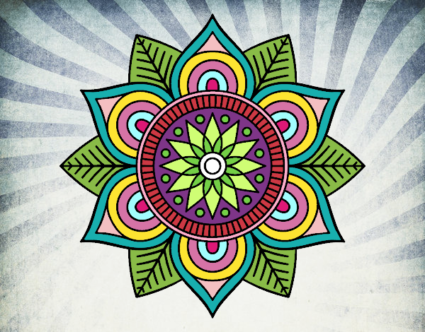 Mandala flor estelar