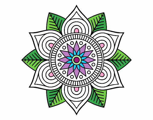 Mandala flor estelar