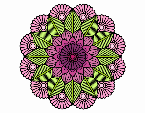 Mandala jardín vegetal