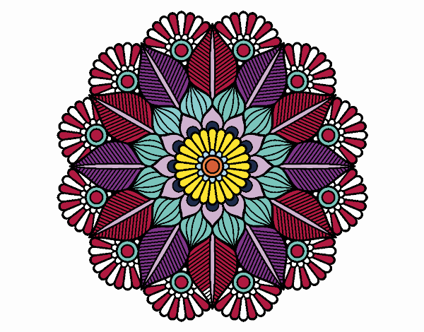 Mandala jardín vegetal