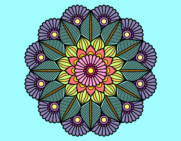 Mandala jardín vegetal