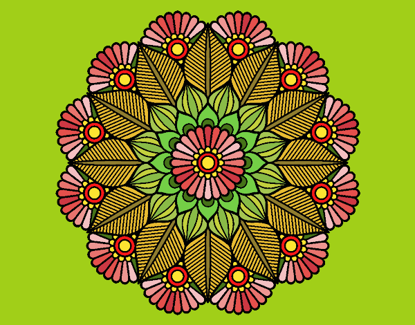 Mandala jardín vegetal