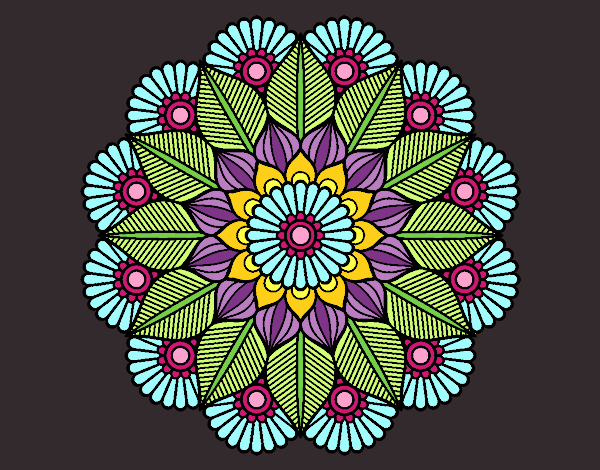 Mandala jardín vegetal