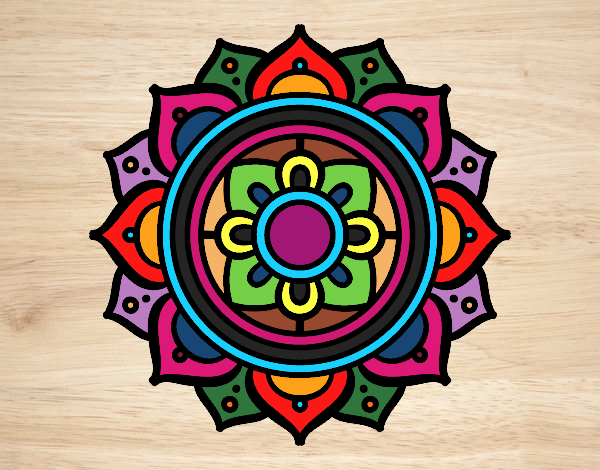 Mandala mosaico griego