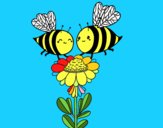 Pareja de abejas