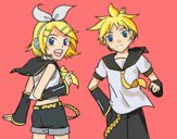 Rin y Len Kagamine Vocaloid