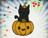 Un gatito de Halloween