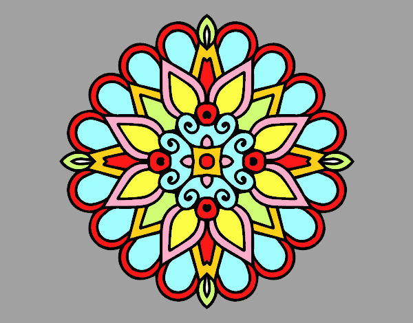 Un mandala estilo árabe