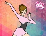 Barbie en postura de ballet